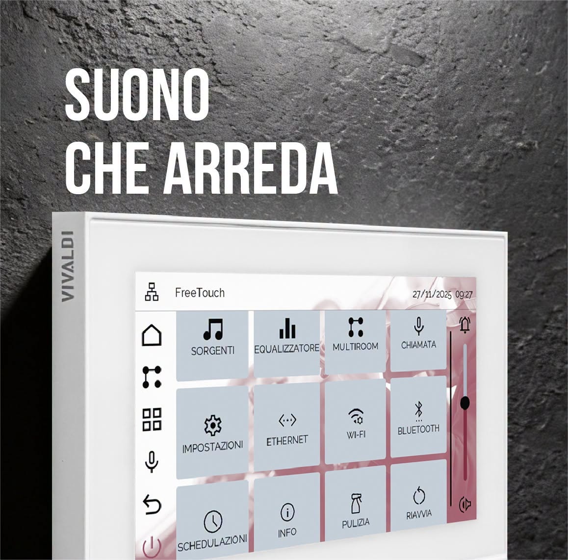 FREETOUCH Vivaldi inserito in un ambiente moderno
